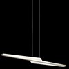 Foto para 23w 1504lm Flash Matte White Acrylic Brushed Nickel Integrated LED Linear Pendant