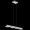 Picture of 8w 1523lm Azenda White Acrylic With Clear Glass Trim Brushed Nickel Integrated LED 4 Light Linear Pendant