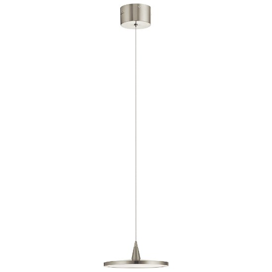 Picture of 17w 235lm Jeno White Acrylic Brushed Nickel Integrated LED Pendant