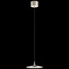 Foto para 17w 235lm Jeno White Acrylic Brushed Nickel Integrated LED Pendant