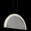 Foto para 24w 803lm Slice Light  Guide Brushed Nickel Integrated LED Pendant