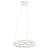 Foto para 1174lm Snowflake White Textured White Integrated LED Pendant