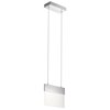 Foto para 11w 781lm Geo Clear Acrylic With Etched Edge Chrome Integrated LED Pendant