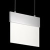 Picture of 11w 781lm Geo Clear Acrylic With Etched Edge Chrome Integrated LED Pendant