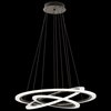 Foto para 75w 5555lm Hyvo Matte White Acrylic Bronze Integrated LED 3 Ring LED Pendant