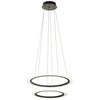 Picture of 45w 3230lm Hyvo Matte White Acrylic Bronze Integrated LED 2 Ring LED Pendant