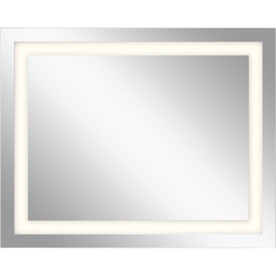 Foto para 21w Mirror With 3" Frosted Edge On 4 Sides MR Integrated LED Backlit Mirror