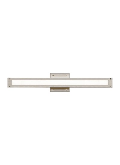 Foto para 20w Denton Satin Nickel w/ Polished Nickel Detail Denton 24 Bath OY SN LED830120