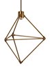 Foto para 8.8w 124lm Candora 30k Aluminum Aged Brass 90cri Candora 19 Chandelier ab LEDWD