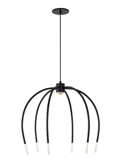 Picture of 11.4w 250lm Tallo 30k Steel Black 90cri Tallo 6 Chandelier bk LEDWD