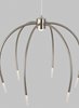 Picture of 11.4w 250lm Tallo 30k Steel Black 90cri Tallo 6 Chandelier bk LEDWD