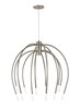 Picture of 19.6w 497lm Tallo 30k Steel Satin Nickel 90cri Tallo 12 Chandelier sn LEDWD