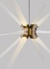 Foto para 23.5w 1725lm Photon 30k Acrylic Aged Brass 90cri Photon 34 Chandelier ab LED930