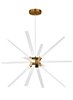 Picture of 23.5w 1725lm Photon 30k Acrylic Aged Brass 90cri Photon 34 Chandelier ab LED930277