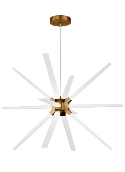 Foto para 23.5w 1725lm Photon 30k Acrylic Aged Brass 90cri Photon 34 Chandelier ab LED930277