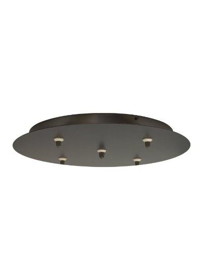 Picture of 120v Satin Nickel 120V Canopy 5 Lite Rnd SN