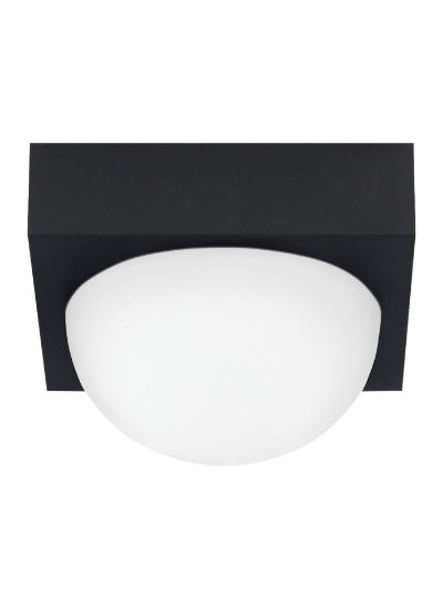 Picture of 15w Sphere Rubberized Black Sphere Flush FR BL LEDWD 1