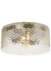 Picture of 60w 885lm Lania 23k Glass Satin Nickel Medium Base ST19 80cri Lania Flush CR sn LED823