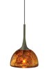 Foto para 35w Sophia Satin Nickel Sophia Pendant Amber SN MPT