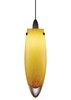 Foto para 35w Icicle Satin Nickel Icicle Pendant Amber SN MRL