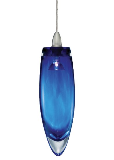 Picture of 35w Icicle Satin Nickel Icicle Pendant Blue SN MRL