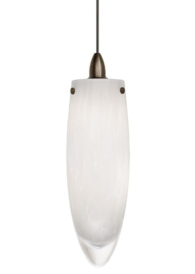 Picture of 8w Icicle Satin Nickel Icicle Pend Opal SN LED FSJ