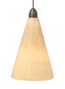 Foto para 50w Onyx Satin Nickel Onyx Cone Pendant Onyx SN MPT