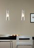 Picture of 8w Bonn Satin Nickel Bonn Pendant Amber SN LED FSJ