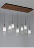 Picture of 8w Bonn Bronze Bonn Pendant Clear BZ LED MPT