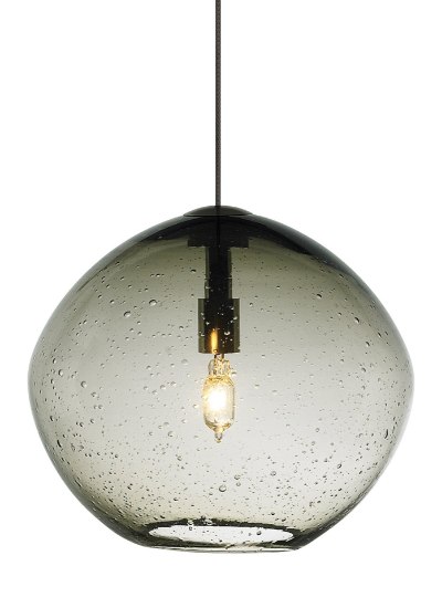 Foto para 35w Mini-Isla Satin Nickel Mini Isla Pendant Smoke SN FSJ