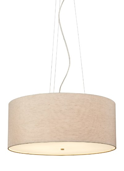 Foto para 75w Fiona Satin Nickel Medium Base Fiona Grande Sus NL Linen SN