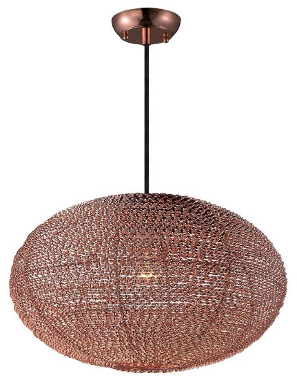 Picture of Twisp 1-Light Pendant CP Imitation Silk MB Incandescent (OA HT 132")