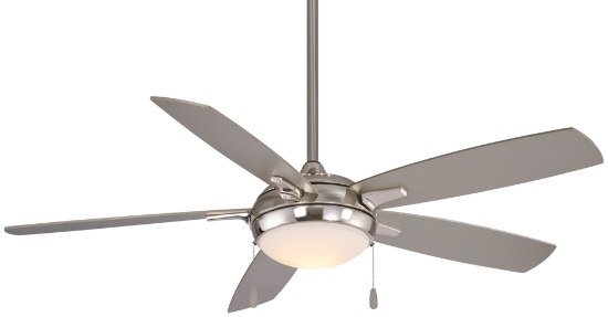 Foto para 82.01w WW 54" Led Ceiling Fan Brushed Nickel Etched Opal