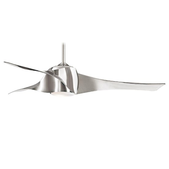 Foto para 112w WW 58" Led Ceiling Fan Liquid Nickel Etched Opal