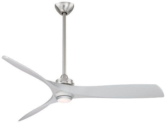 Picture of 41w SW 60" Led Ceiling Fan Brushed Nickel W/ Silver White Acrylic Shade