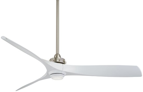 Foto para 41w SW 60" Led Ceiling Fan Brushed Nickel/White