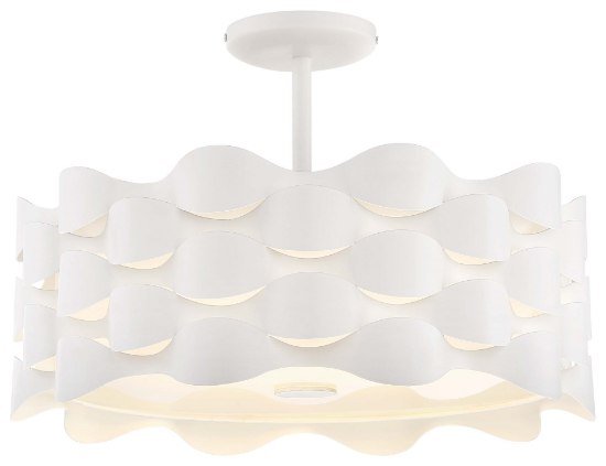 Picture of 38w WW Led Semi Flush Sand White