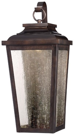 Picture of 13w WW Pocket Lantern Chelesa Bronze Clear Seeded Glass