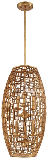 Foto para 60w SW Eight Light Pendant Halcyon Gold