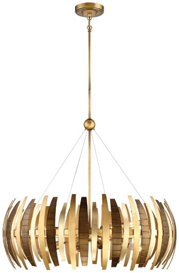 Foto para 60w SW 8 Light Chandelier Ardor Gold