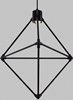 Picture of 8.8w 124lm Candora 30k Aluminum Black 90cri Candora 19 Chandelier bk LEDWD