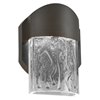 Foto para 14w Mist SSL 90Plus CRI Bronze Clear Marine Grade Wet Location Art Glass Wall Fixture (OA HT 5.82)