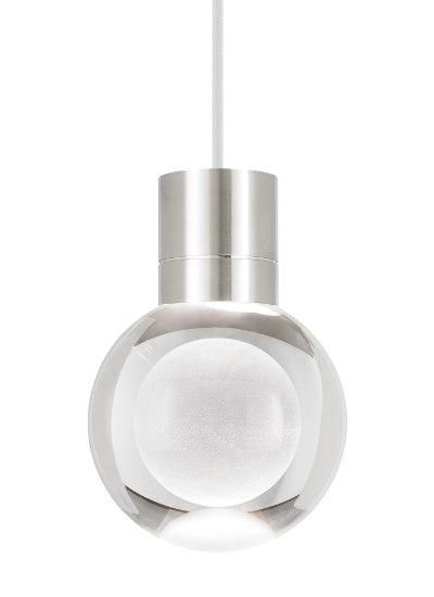 Foto para 15w 290lm Mina 30k Laser Etched Satin Nickel 90cri TD-Mina Pendant 11CLWHsn-LED930