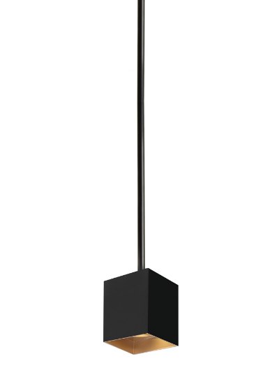 Foto para 15w Exo 27k Metal Shade Gold Haze 90cri TD-Exo Pendant 6IN 48INin 40° BK GD -LED927