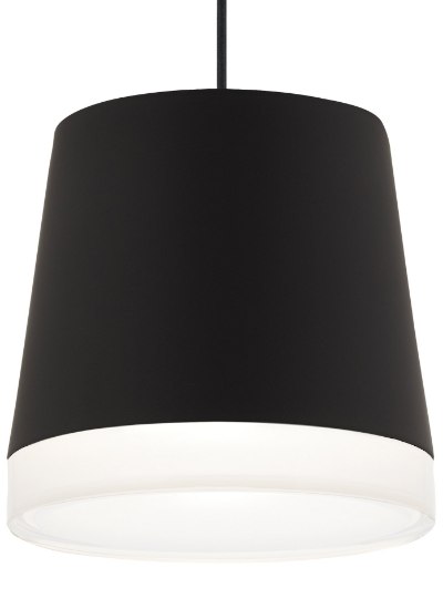 Picture of 75w Henrik 27k Black 90cri TD-Henrik Grande Pendant BK, bk, -LED927