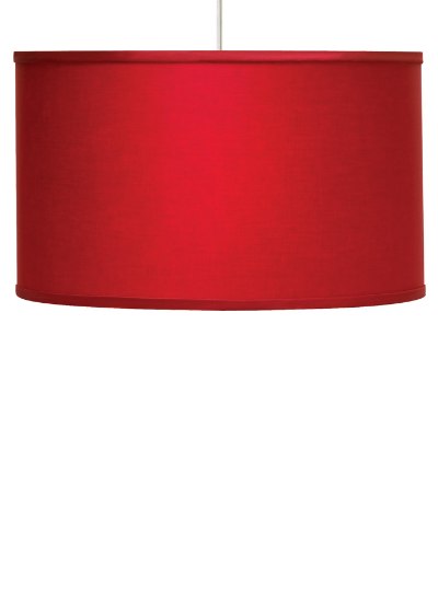 Picture of 400w Lexington Fabric Drum Satin Nickel TD-Lexington red, sn