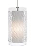 Foto para 6.5w Liza 27k Satin Nickel E26 Medium Base BT15 80cri TD-Liza Grande Pendant CL SN -LED827