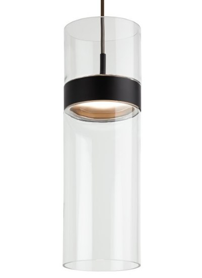 Picture of 15w Manette Satin Nickel/Satin Nickel TD-Manette Grande Pendant CL, CL, ss, -LED277