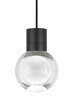 Foto para 15w 290lm Mina 22k Laser Etched Black 90cri TD-Mina Pendant 11CLBKbk-LED922