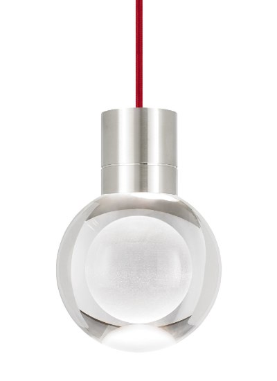 Foto para 15w 290lm Mina 30k Laser Etched Satin Nickel 90cri TD-Mina Pendant 11CLRDsn-LED930